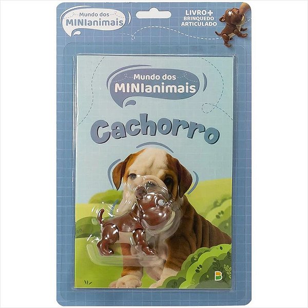 LIVRO MUNDO DOS MINIANIMAIS  LEIA & BRINQUE CACHORRO