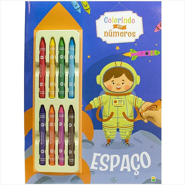 LIVRO COLORINDO POR NUMEROS ESPACO