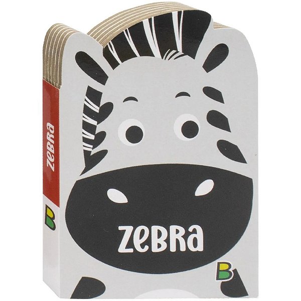 LIVRO MEUS AMIGUINHOS ZEBRA UM LIVRINHO RECORTADO