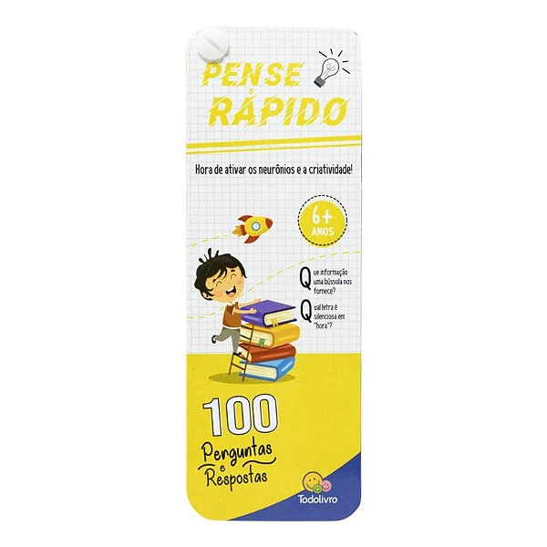 LIVRO PENSE RAPIDO 6 ANOS