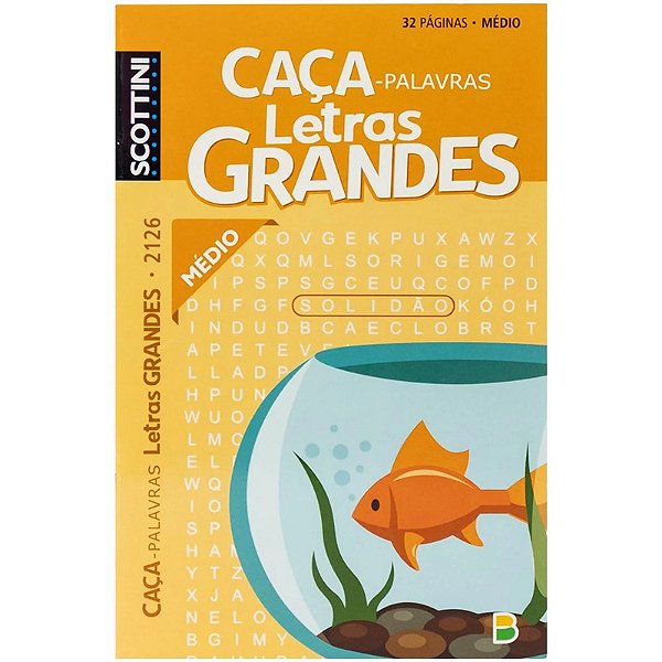 CAÇA PALAVRAS SCOTTINI LETRAS GRANDES N2126 32P(M)