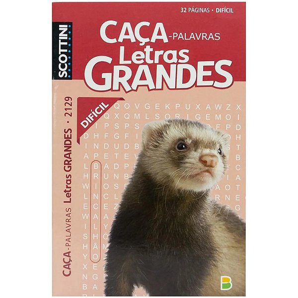 CAÇA PALAVRAS SCOTTINI LETRAS GRANDES N2129 32P(D)