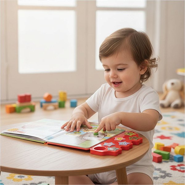 Livro Sonoro Infantil Som dos Animais Na Fazenda com o Cavalinho