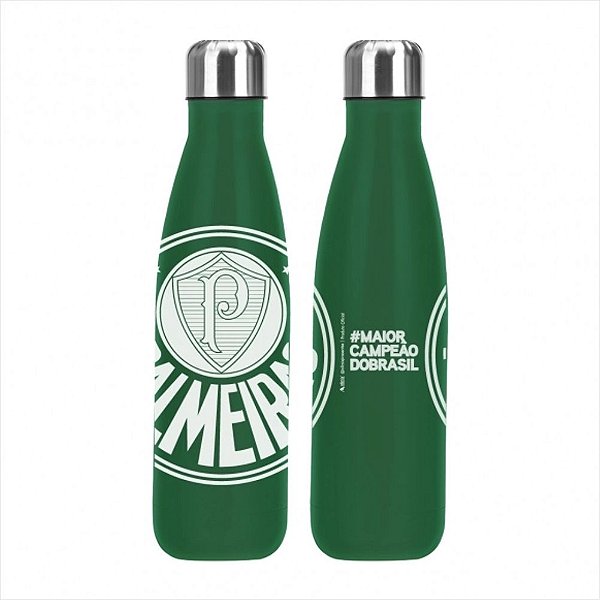 Garrafa Térmica Inox 500ml Palmeiras Oficial