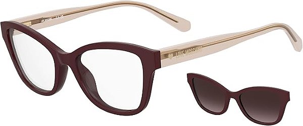 Armação de óculos com Clipon Love Moschino Mol657/C/TN 49 17 135 LHF