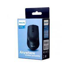 Mouse USB Óptico Philips M104 Preto