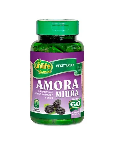 Amora Miura com vitaminas 60 cápsulas Unilife