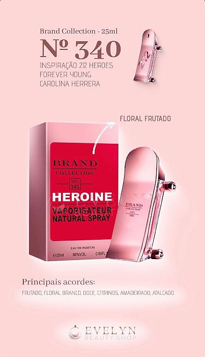 Brand Collection 340 - Inspirado no 212 HEROES FOREVER YOUNG CH - 25ml