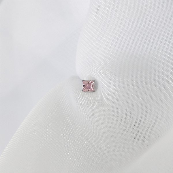 Ponto de Luz Quadrado Rosa - Titânio