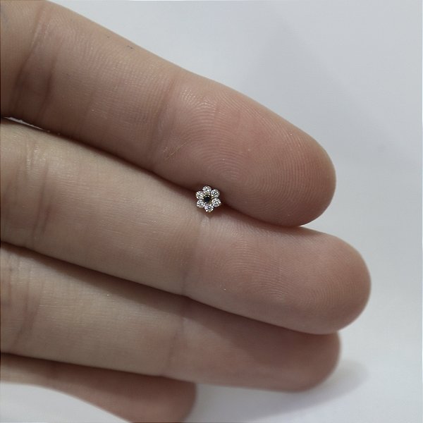 Mini Flor Black  - Titânio