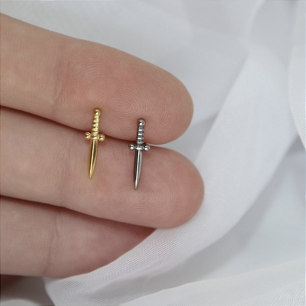 Piercing Adaga Sólida - Titânio