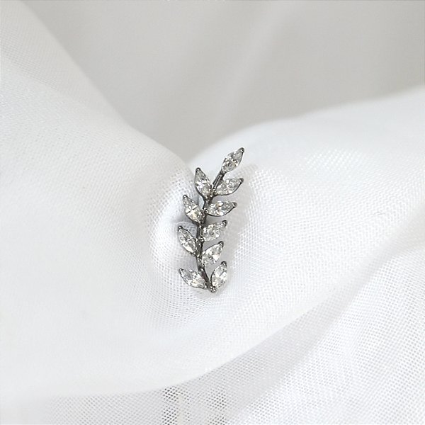 Piercing Raminho Cravejado GG - Titânio