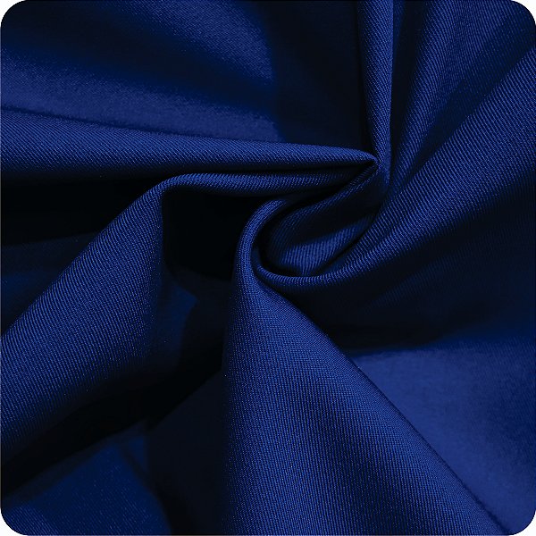 Tecido Gabardine Azul Royal 100% Poliéster -  0,50 METRO x 1,50 LARGURA
