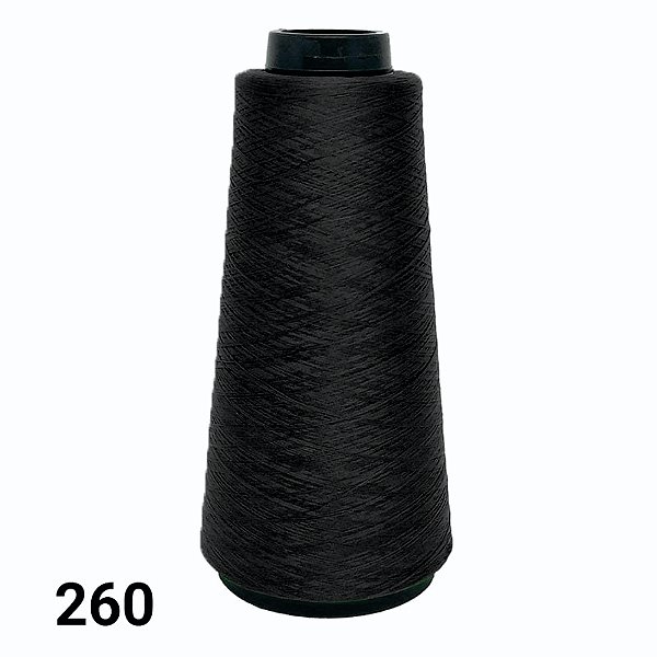 Fio para Costura Kron Overlock 300g - Preto 260