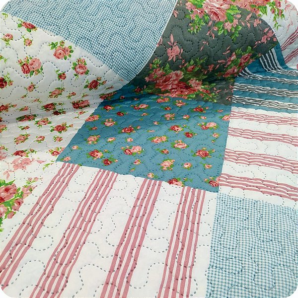 Matelassê Dupla Face Estampado - 1 METRO x 2,40 LARGURA