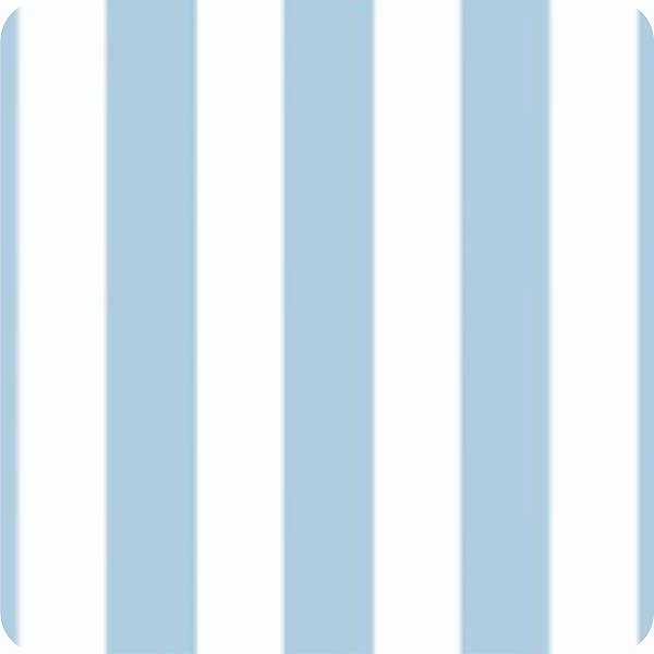 Tricoline Estampado Listrado Grande Azul Bebê 100% Algodão - 0,50 METRO x 1,50 LARGURA