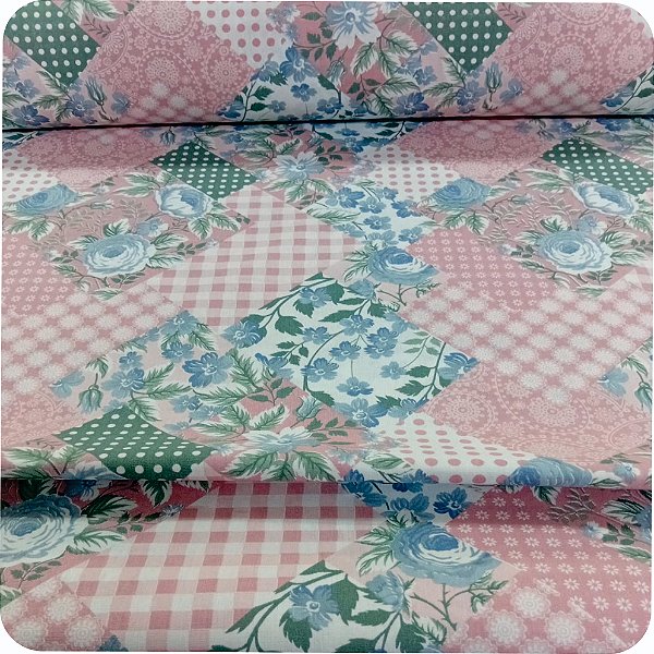 Percal Estampado 200 Fios 100% Algodão 1 METRO x 2,50 LARGURA