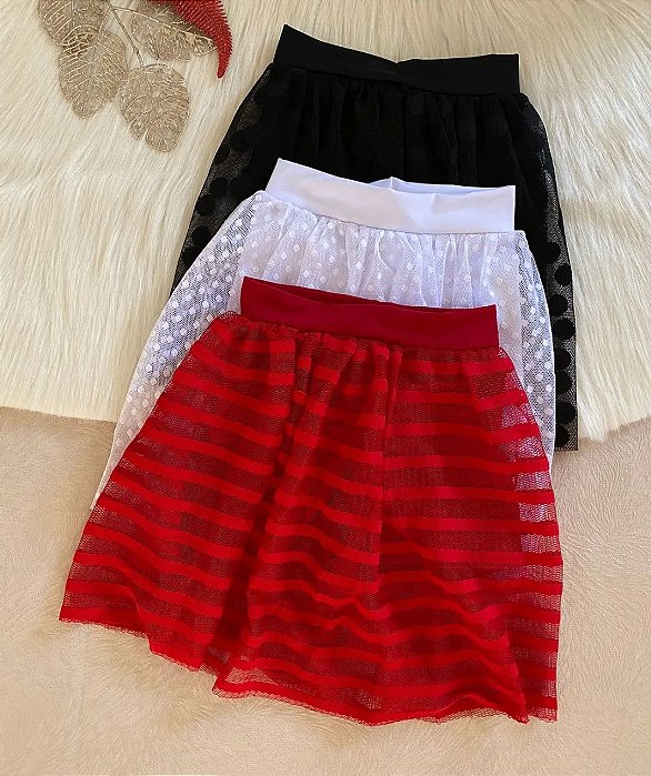 Short saia de tule