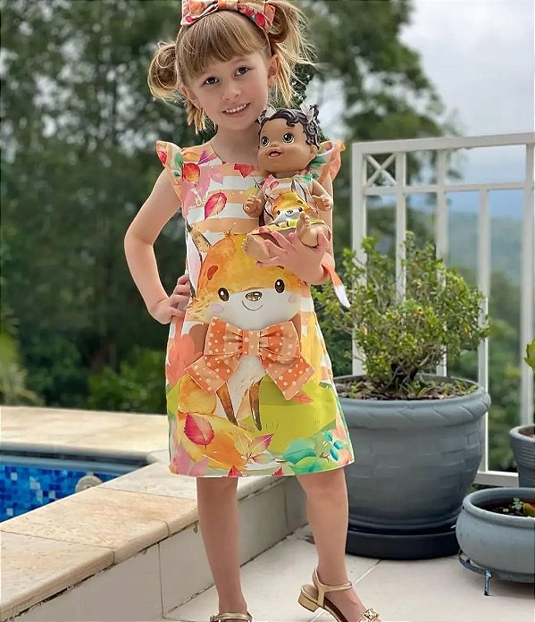 Vestido Raposinha - Coleção Puppy