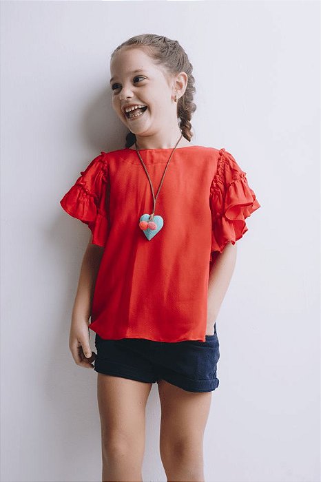 Bata Ava  - em vermelho - Coleção Frida Kahlo
