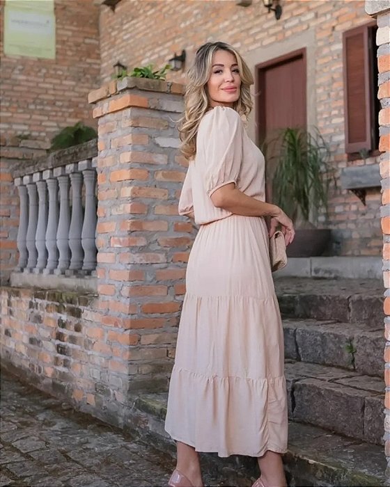 Vestido Adulto  Beija Flor -    Coleção Mãe & Filha