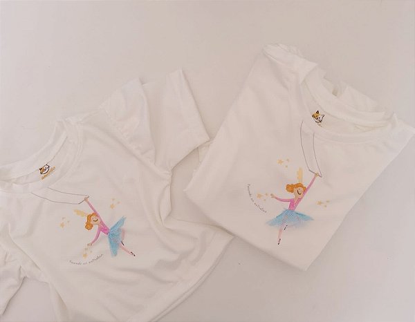 T-shirt bailarina - branca