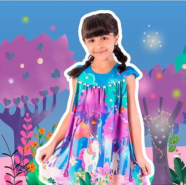 Vestido unicórnio candy