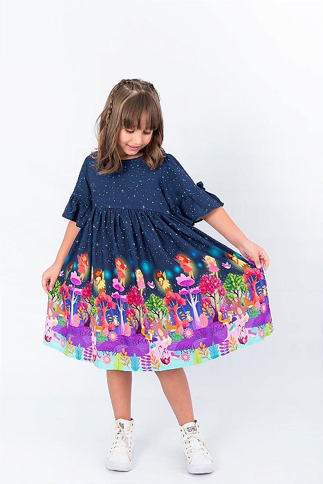 Vestido Fadas encantadas  - coleção like twins