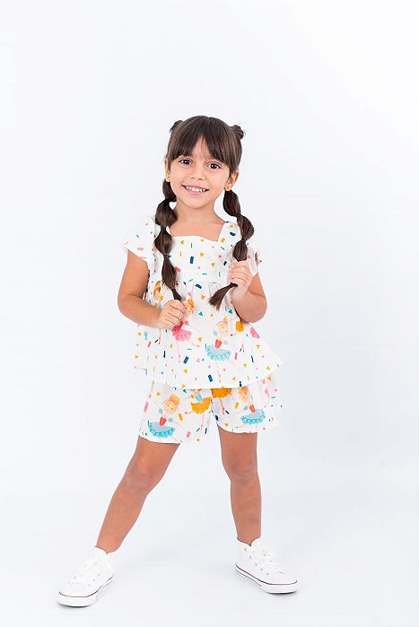 Conjunto Bloquinho das bailarinas