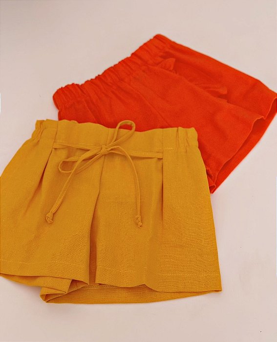 Short lacinho Mostarda