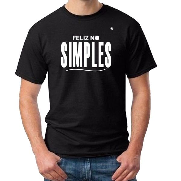 CAMISETA FELIZ NO SIMPLES