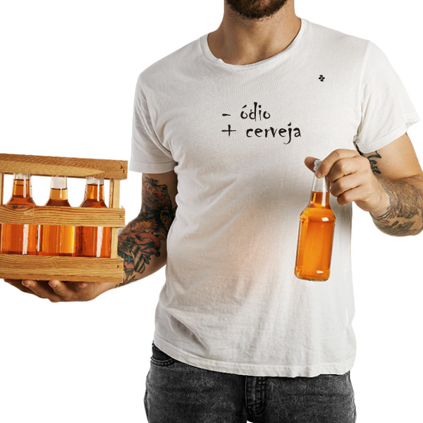 CAMISETA - ÓDIO + CERVEJA