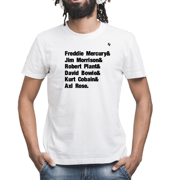 CAMISETA ÍCONES DO ROCK
