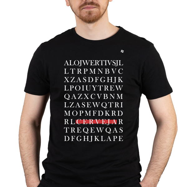 CAMISETA CAÇA PALAVRA CERVEJA