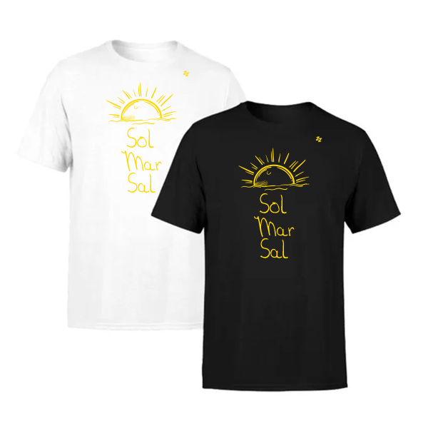 CAMISETA SOL, MAR E SAL