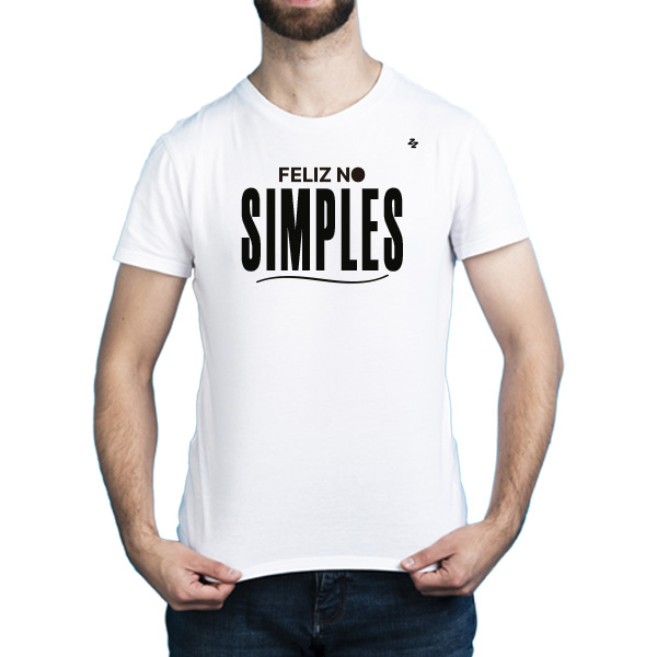 CAMISETA FELIZ NO SIMPLES