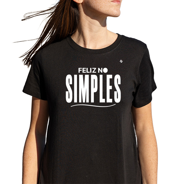 CAMISETA FELIZ NO SIMPLES