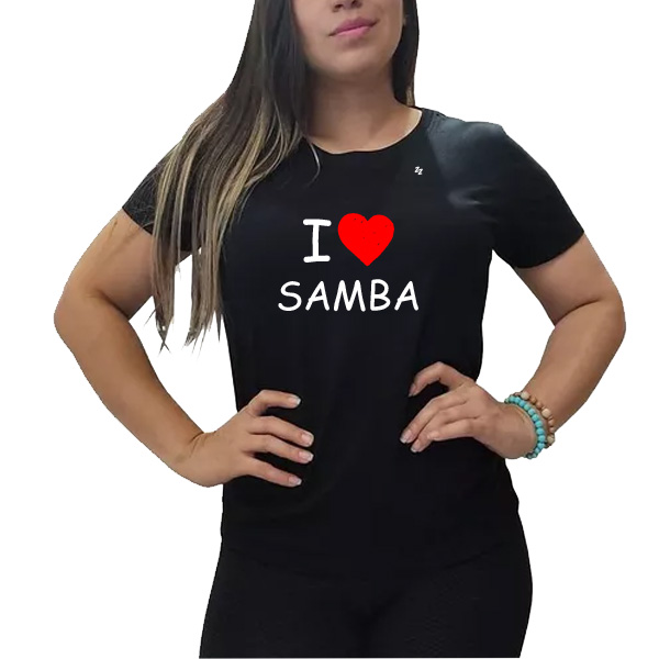 Camiseta I Love Samba
