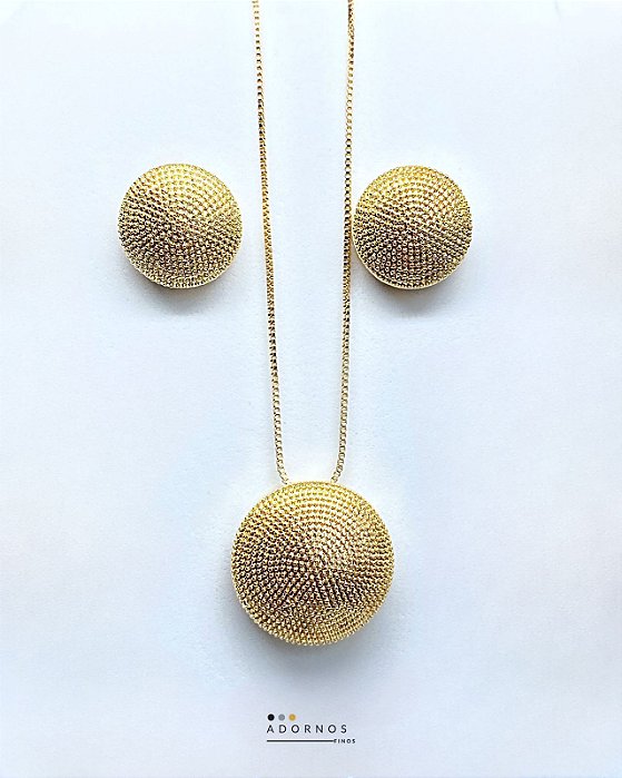 Conjunto Botão Rodinado