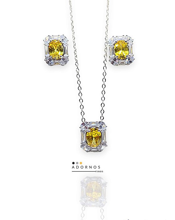 Conjunto Quadradinho de Cristal