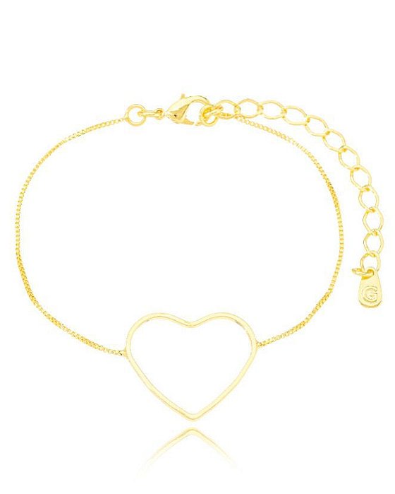 Pulseira Coração Vazado
