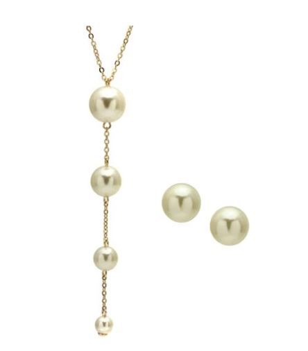 Conjunto de Pérolas c/ Colar Gravatinha