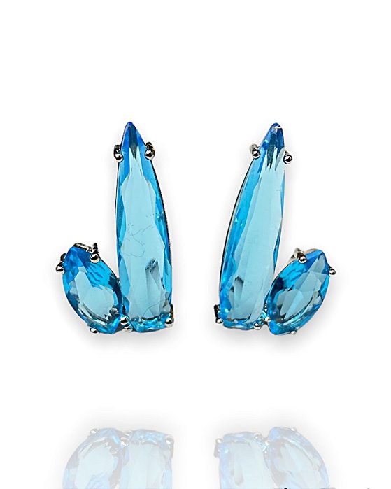 Brinco Cristal Abstrato