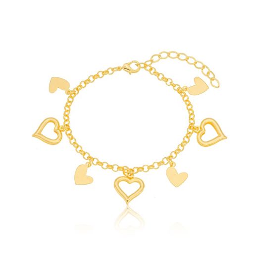 Pulseira Múltiplos Corações