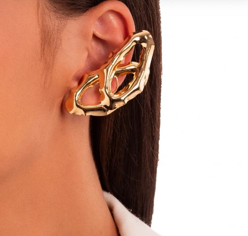 Brinco Ear Cuff Elos Vazados