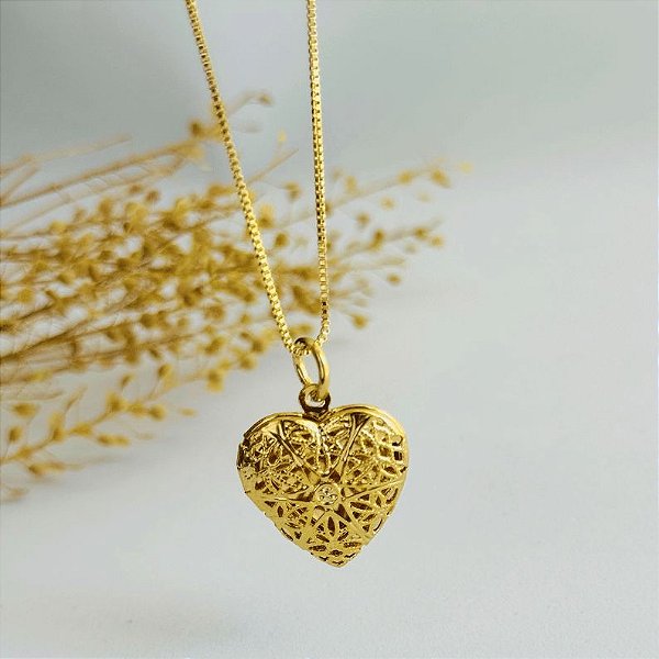 Colar Relicário Memórias de uma Vida - Ouro 18k