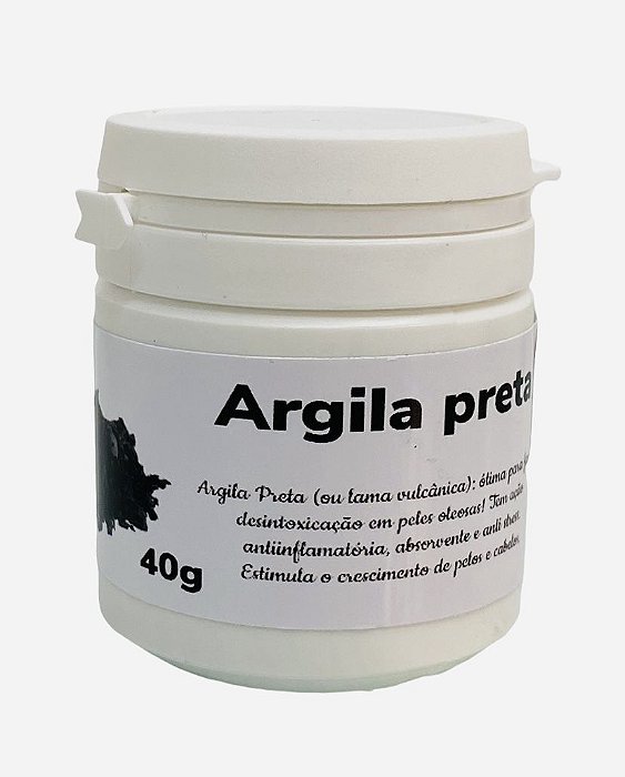 Argila Preta para Sobrancelhas 40g