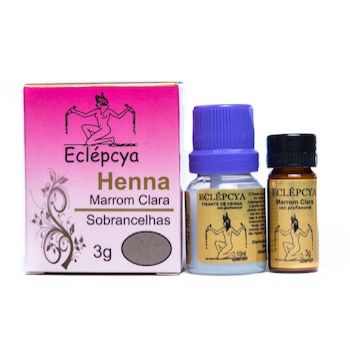 Henna Profissional Eclépcya - Marrom clara 3g