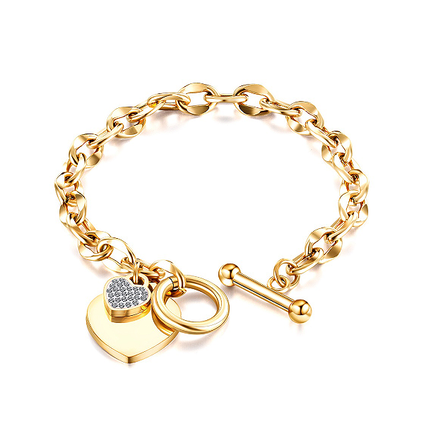 Pulseira Corrente Coração infinito