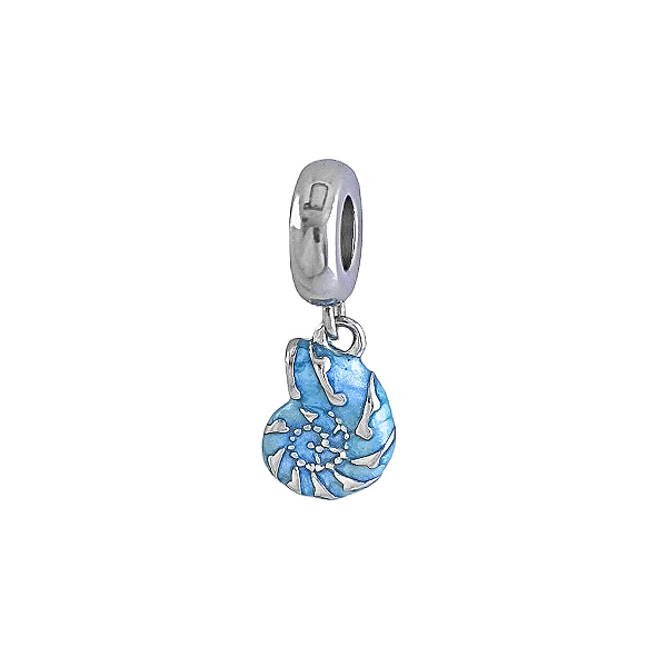 Pingente Charms Ocean Concha Azul